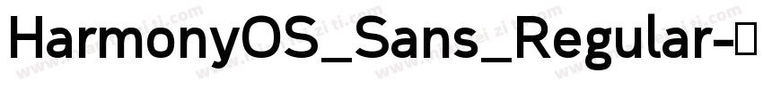 HarmonyOS_Sans_Regular字体转换
