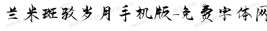 兰米斑驳岁月手机版字体转换