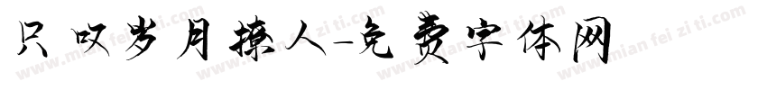 只叹岁月撩人字体转换