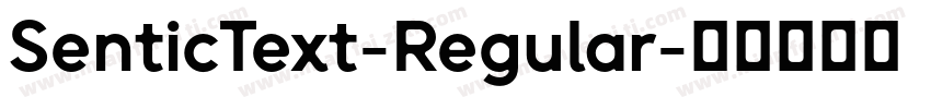 SenticText-Regular字体转换