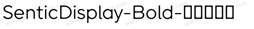 SenticDisplay-Bold字体转换