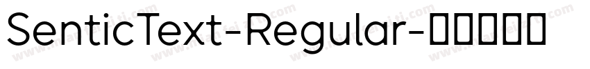 SenticText-Regular字体转换