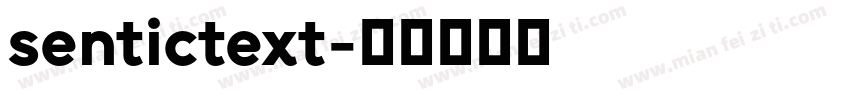 sentictext字体转换