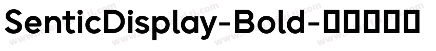 SenticDisplay-Bold字体转换