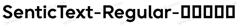 SenticText-Regular字体转换