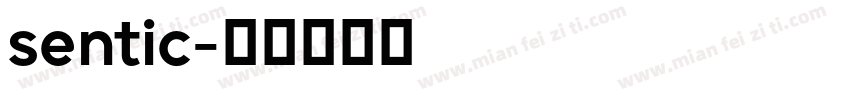 sentic字体转换