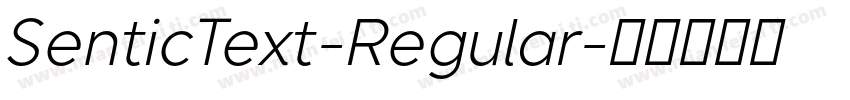 SenticText-Regular字体转换