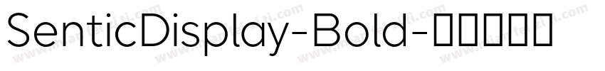 SenticDisplay-Bold字体转换