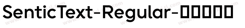 SenticText-Regular字体转换