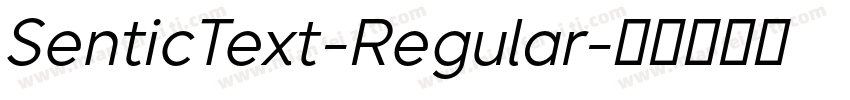 SenticText-Regular字体转换