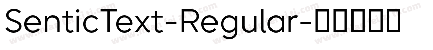 SenticText-Regular字体转换