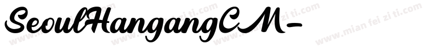 SeoulHangangCM字体转换