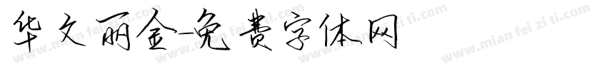 华文丽金字体转换