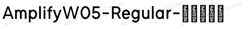AmplifyW05-Regular字体转换