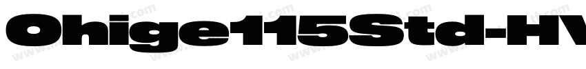 Ohige115Std-HV字体转换
