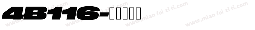 4B116字体转换