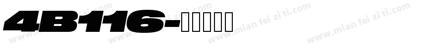 4B116字体转换