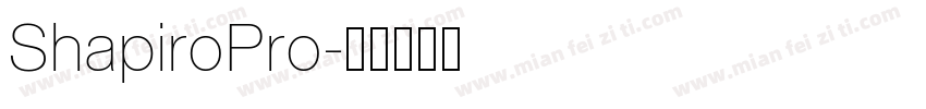 ShapiroPro字体转换