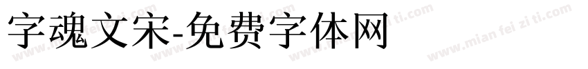 字魂文宋字体转换
