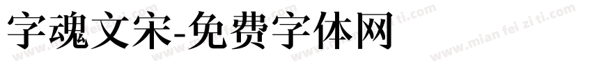 字魂文宋字体转换