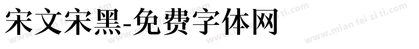 宋文宋黑字体转换