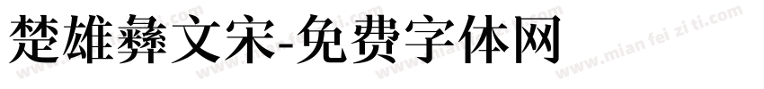 楚雄彝文宋字体转换