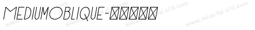 MediumOblique字体转换