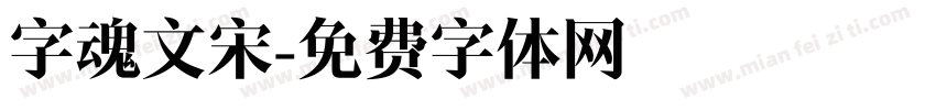 字魂文宋字体转换