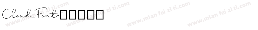 Cloud_Font字体转换