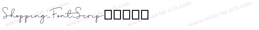 Shopping_Font_Scrip字体转换