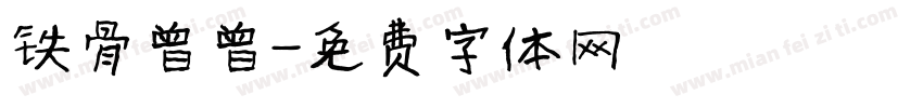 铁骨曾曾字体转换