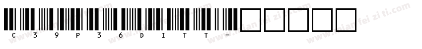 C39P36DITT字体转换