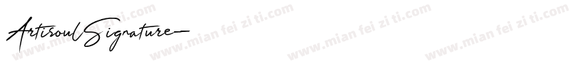 ArtisoulSignature字体转换