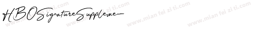 HBOSignatureSuppleme字体转换
