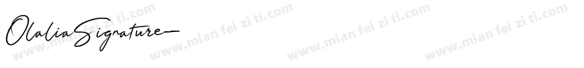 OlaliaSignature字体转换