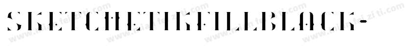 SketchetikFillBlack字体转换