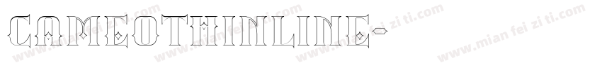CameoThinline字体转换