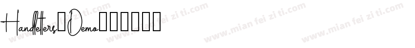 Handletters_Demo字体转换