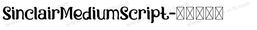 SinclairMediumScript字体转换