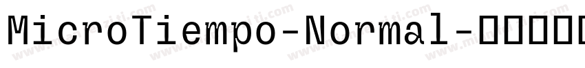 MicroTiempo-Normal字体转换