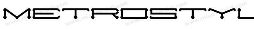 MetrostyleExtended字体转换