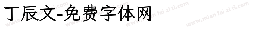 丁辰文字体转换