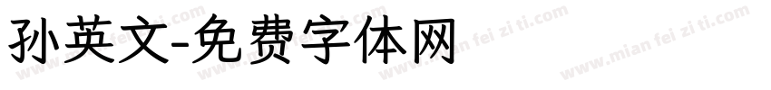 孙英文字体转换