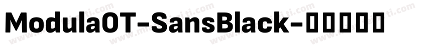 Modula0T-SansBlack字体转换