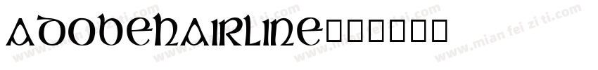 adobehairline字体转换
