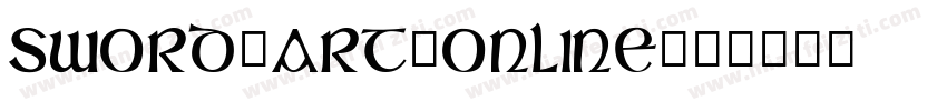 sword_art_online字体转换