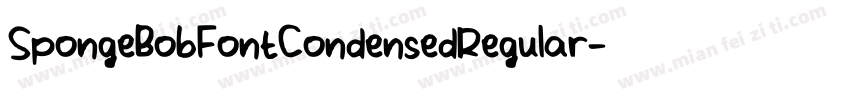 SpongeBobFontCondensedRegular字体转换
