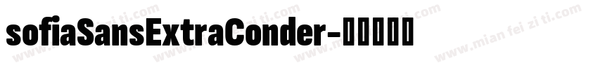 sofiaSansExtraConder字体转换