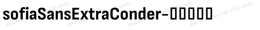 sofiaSansExtraConder字体转换