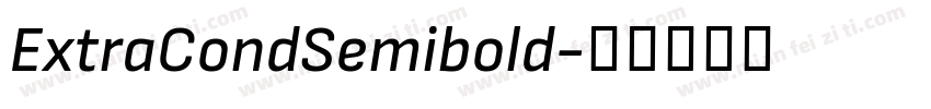 ExtraCondSemibold字体转换